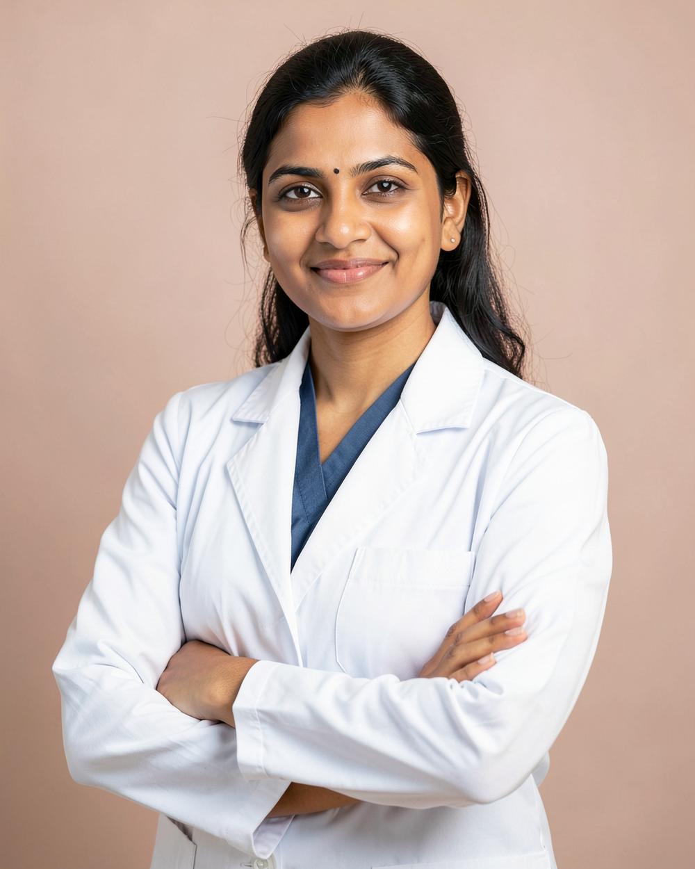 Portrait of the consulting dermatologist at Aayra